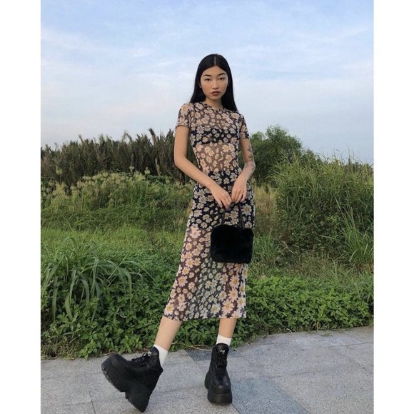 Lil Mz Daisy Mesh Dress - Picture 3 of 11